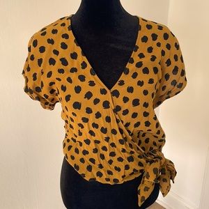 Madewell blouse with tie